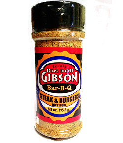 Big Bob Gibson Steak & Burgers Rub - 6.9 oz