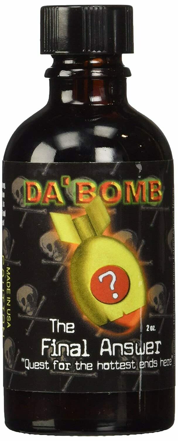 How bad is “Da Bomb” hot sauce? 