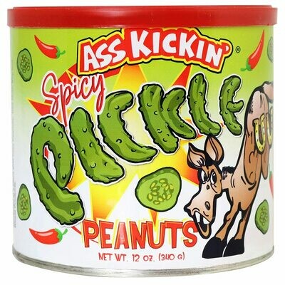 Ass Kickin' Spicy Pickle Peanuts - 12 oz.