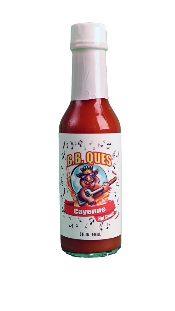 B.B. Ques Cayenne Hot Sauce - 5 oz.