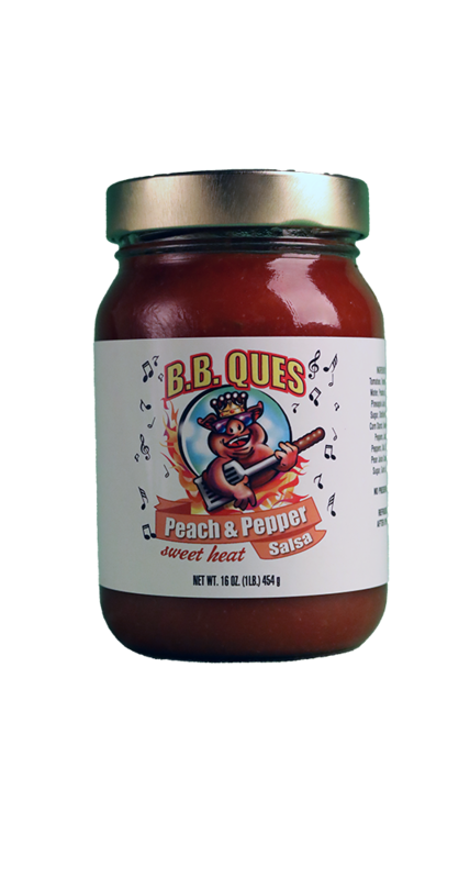 B.B. Ques Peach & Pepper Salsa - Sweet Heat