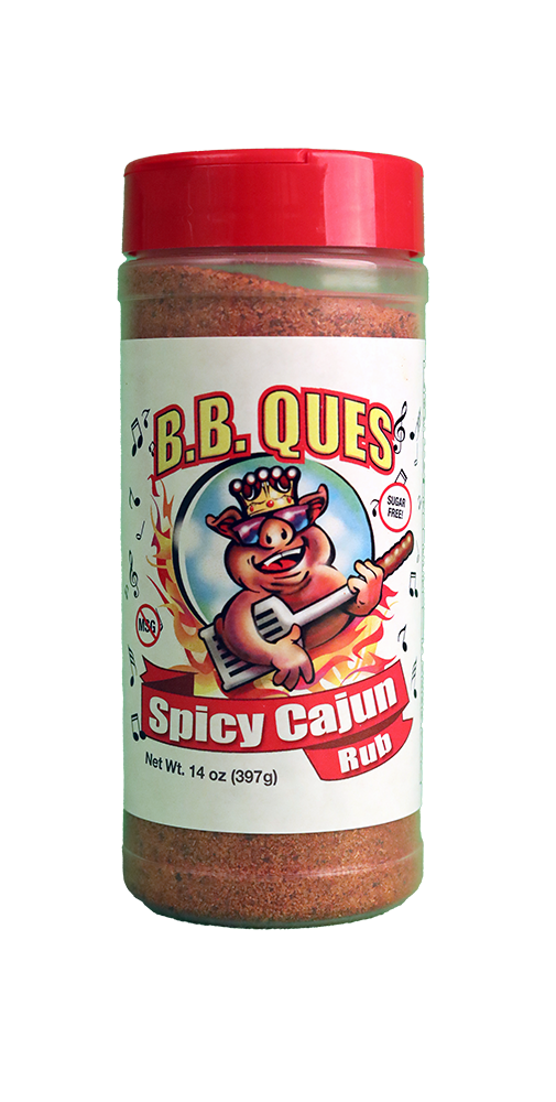 B.B. Ques Spicy Cajun Rub - 14 oz.