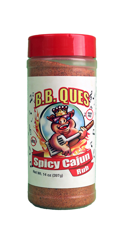 B.B. Ques Spicy Cajun Rub - 14 oz.
