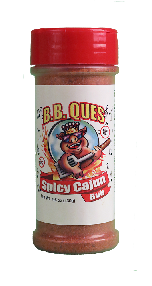 B.B. Ques Spicy Cajun Rub - 4.6 oz.