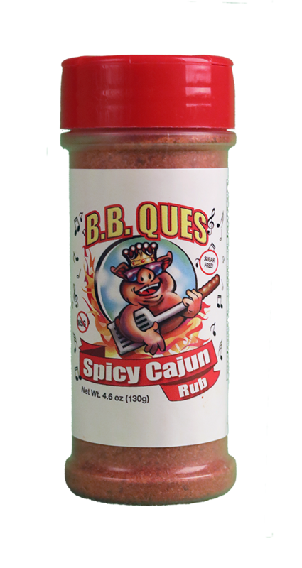 B.B. Ques Spicy Cajun Rub - 4.6 oz.