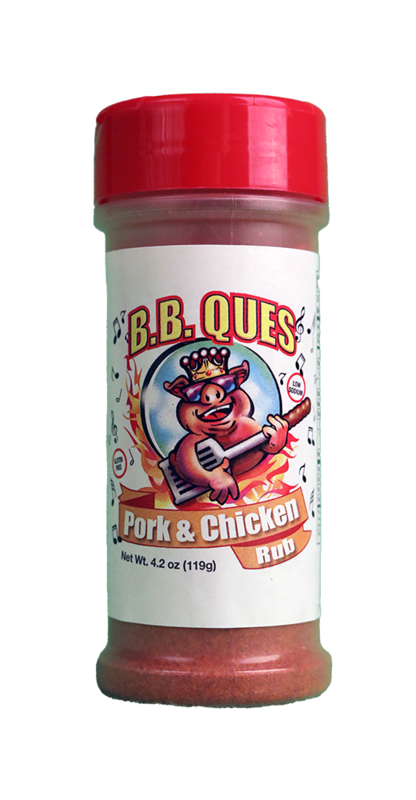 B.B. Ques Pork & Chicken Rub - 4.2 oz.