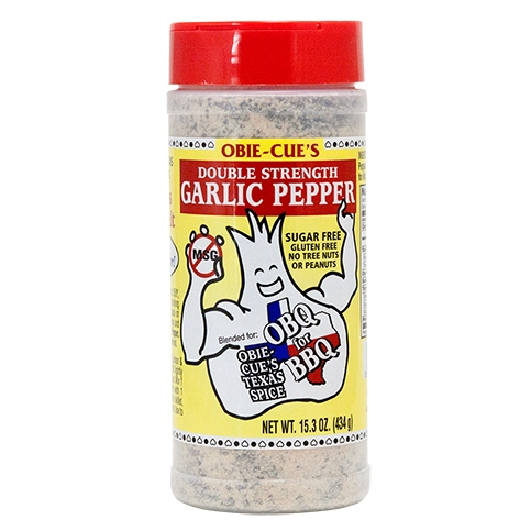 Obie-Cue's Double Strength Garlic Pepper - 15.3 oz