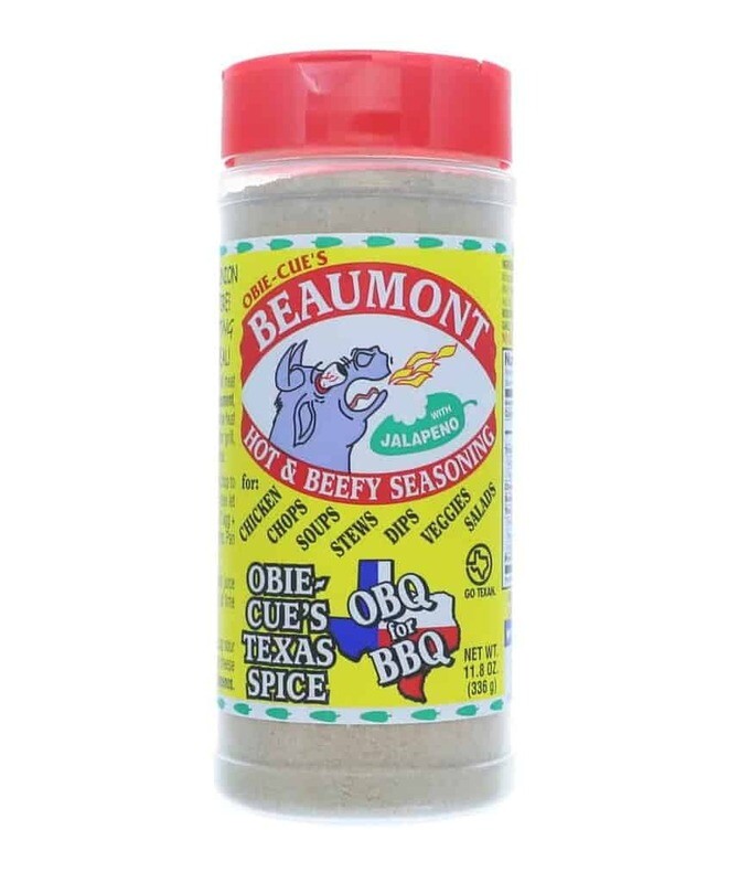 Obie-Cue's Beaumont Hot & Beefy Seasoning - 14.4 oz