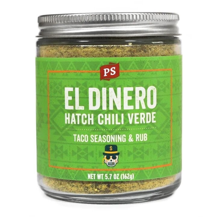 El Dinero - Hatch Chili Verde Taco Seasoning & Rub - 5.7 oz.