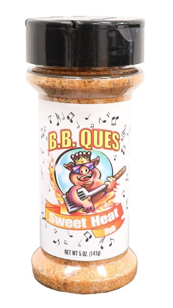 B.B. Ques Sweet Heat Rub -  5 oz.