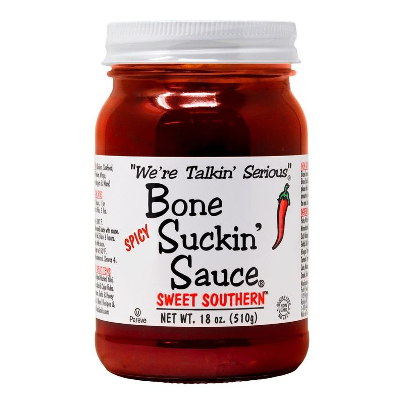 Bone Suckin' Sweet Southern Hot Thicker Style Barbecue Sauce - 16 oz