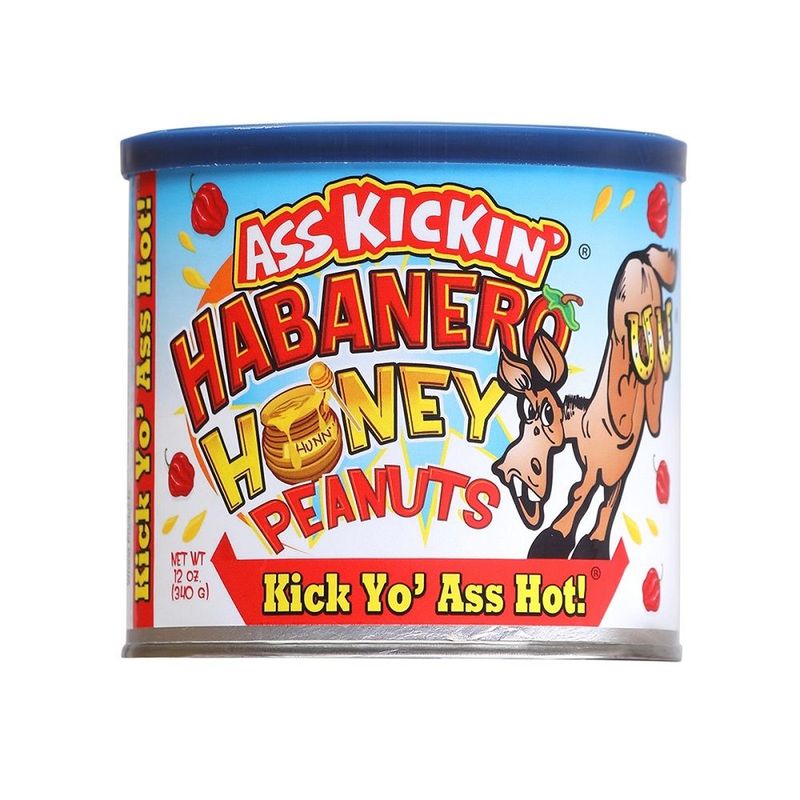 Ass Kickin' Habanero Honey Roasted Peanuts - 12 oz