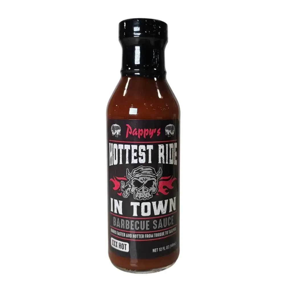 Pappy's Hottest Ride in Town Barbecue Sauce - 12.7 oz