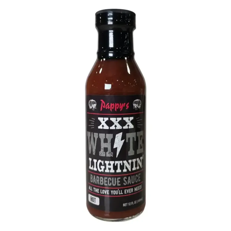 Pappy's XXX White Lightnin' Barbecue Sauce 12.7 oz