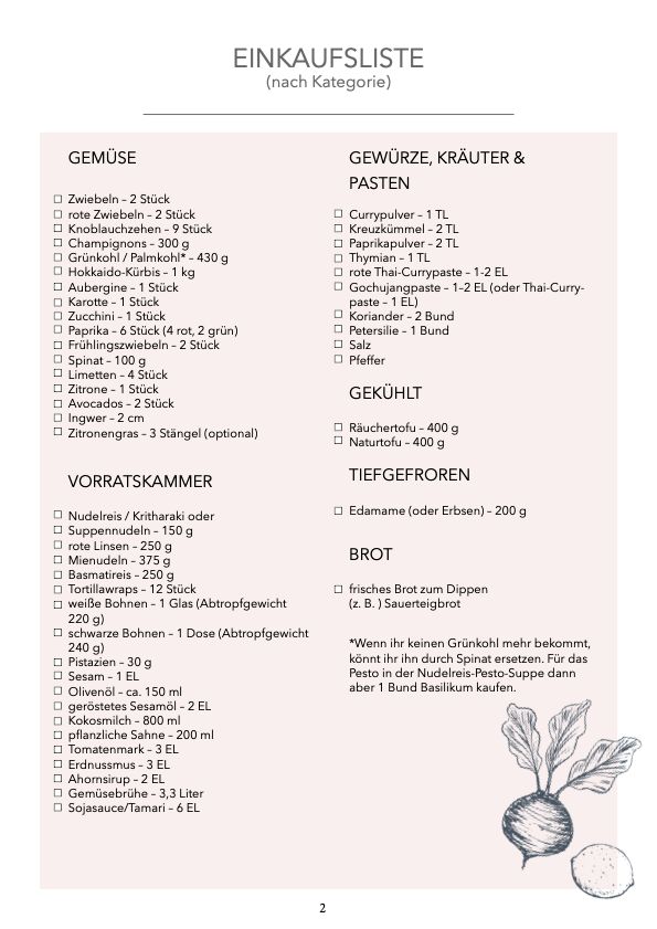 Winter Meal Plans