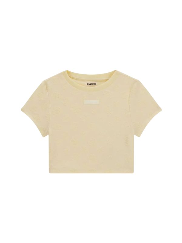 Guess Kids Meisjes T-shirt Peony Jacquard Yellow