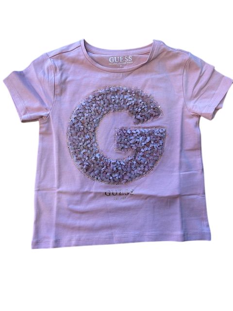 Guess midi ss t-shirt roze