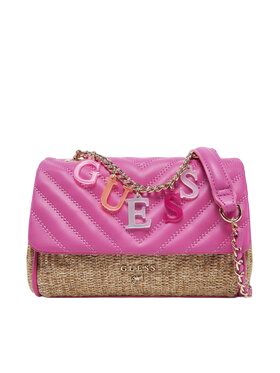Guess STRAW CROSSBODY FLAP BAG