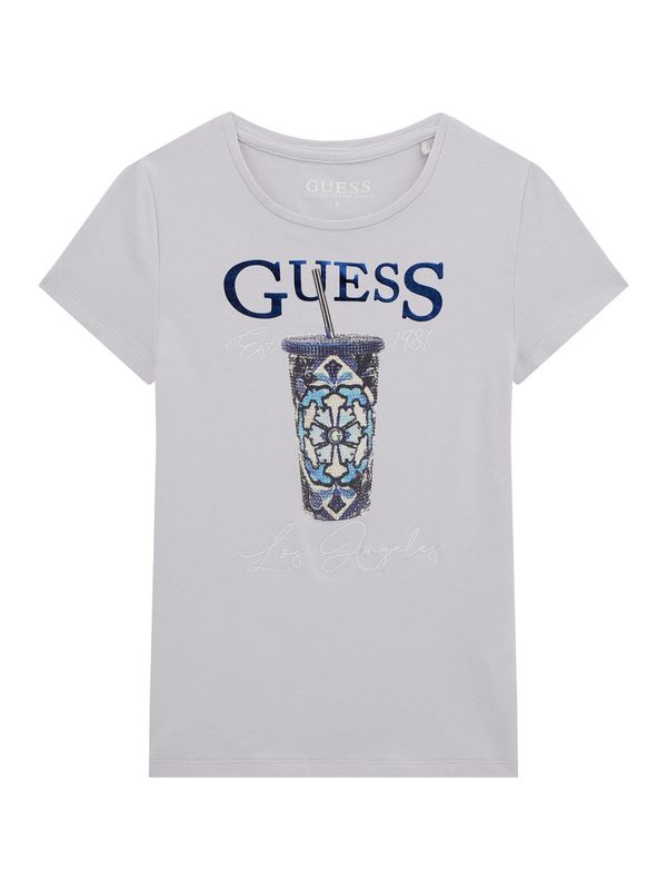 Guess t shirt blue drink