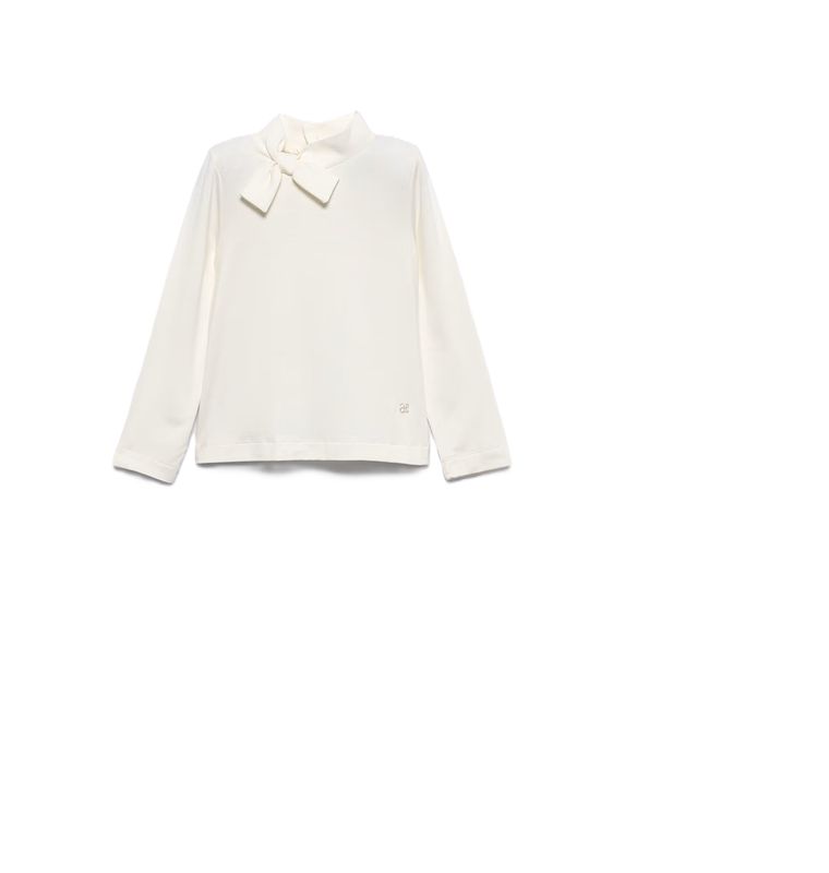 Abel &amp; Lula meisjes top met hoge hals en strik