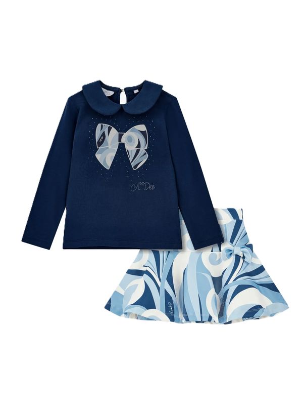 A-Dee nellie rok set met wervel print