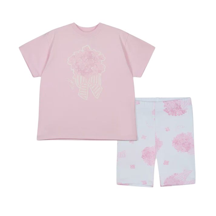 A-dee Pink Camila Cycling Short Set