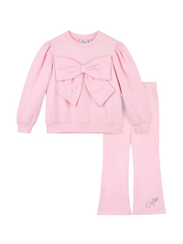 A-dee Meisjes Joggingpak Flared Luna Pink Fairy