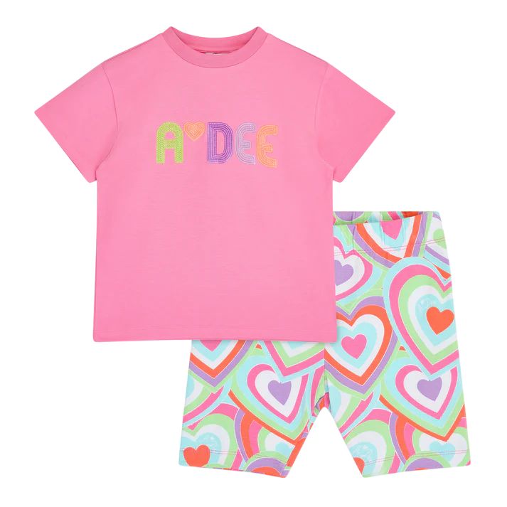 A-dee Pink Ellie Cycling Shorts Set