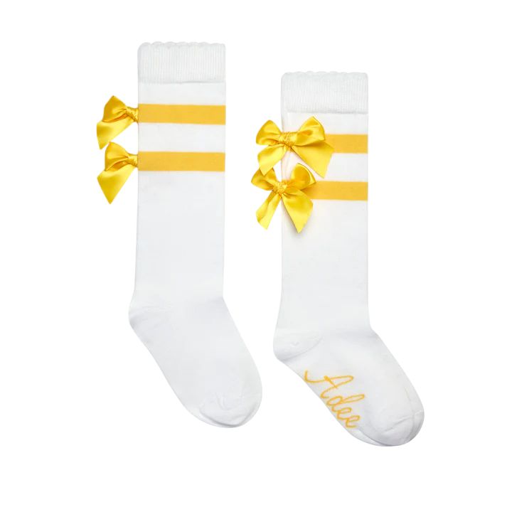 A-dee White Dawn Knee High Socks