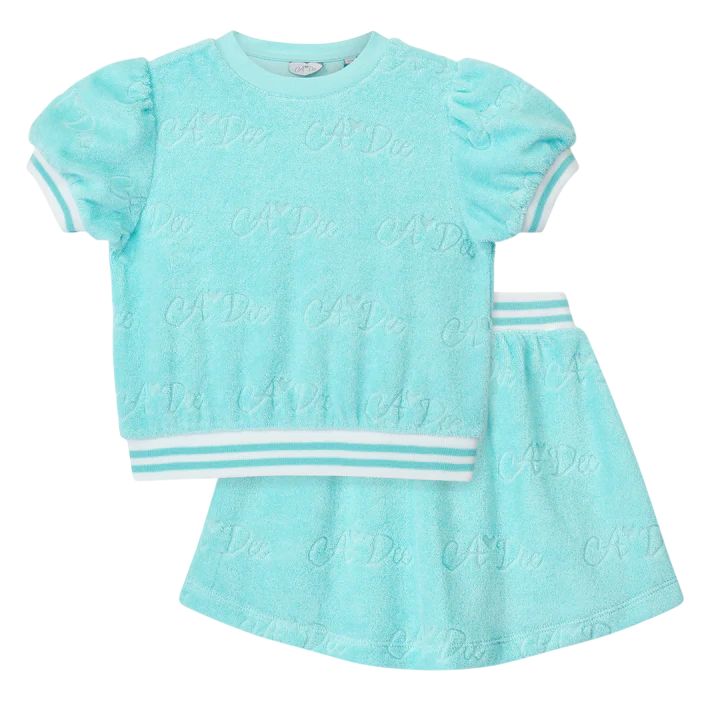 A-dee Turquoise Terrie Skirt Set
