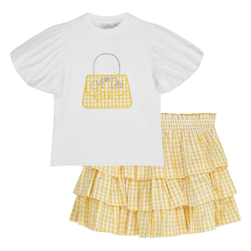 A-dee White Dolores Skirt Set