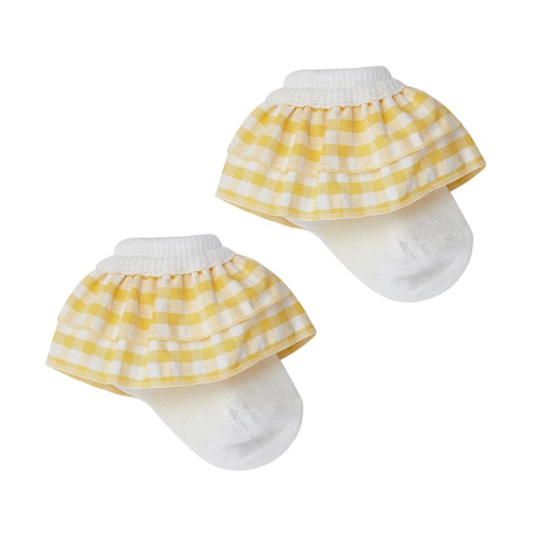 A-dee White Annabell Ankle Socks