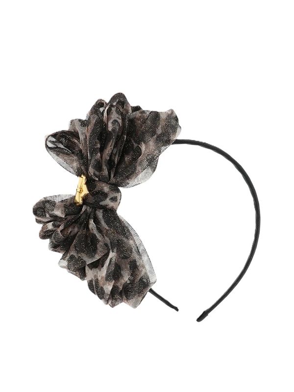 Angel&#39;s Face Meisjes Haarband Gladys Bow Zwart Leopard