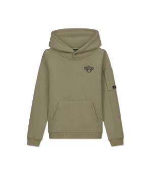 Black bananas Plate hoodie green