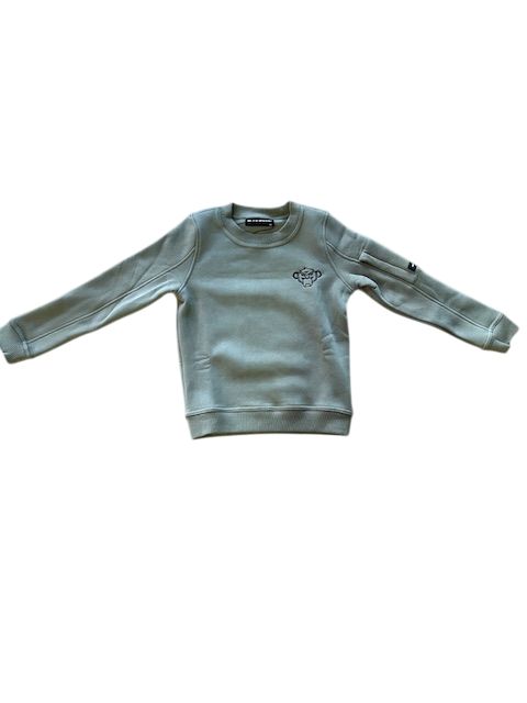 Black bananas kids plate sweater green