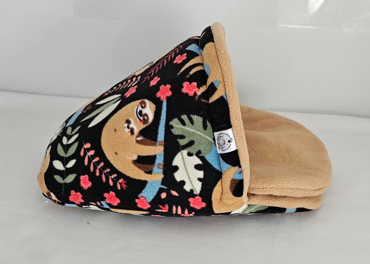Pantoffel Faultiere schwarz