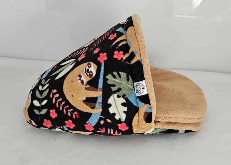 Pantoffel Faultiere schwarz