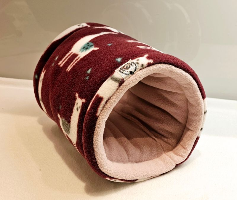 Kuschelröhre Alpaka bordeaux