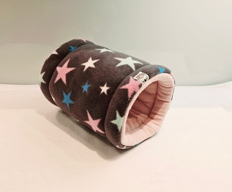 Kuschelröhre multi Stars grau 
