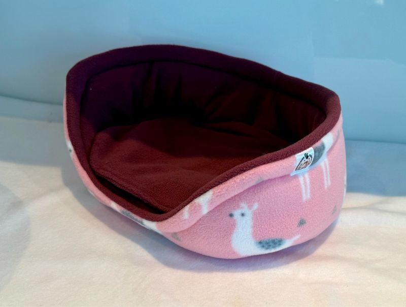 Kuschelkörbchen Alpaka rosa