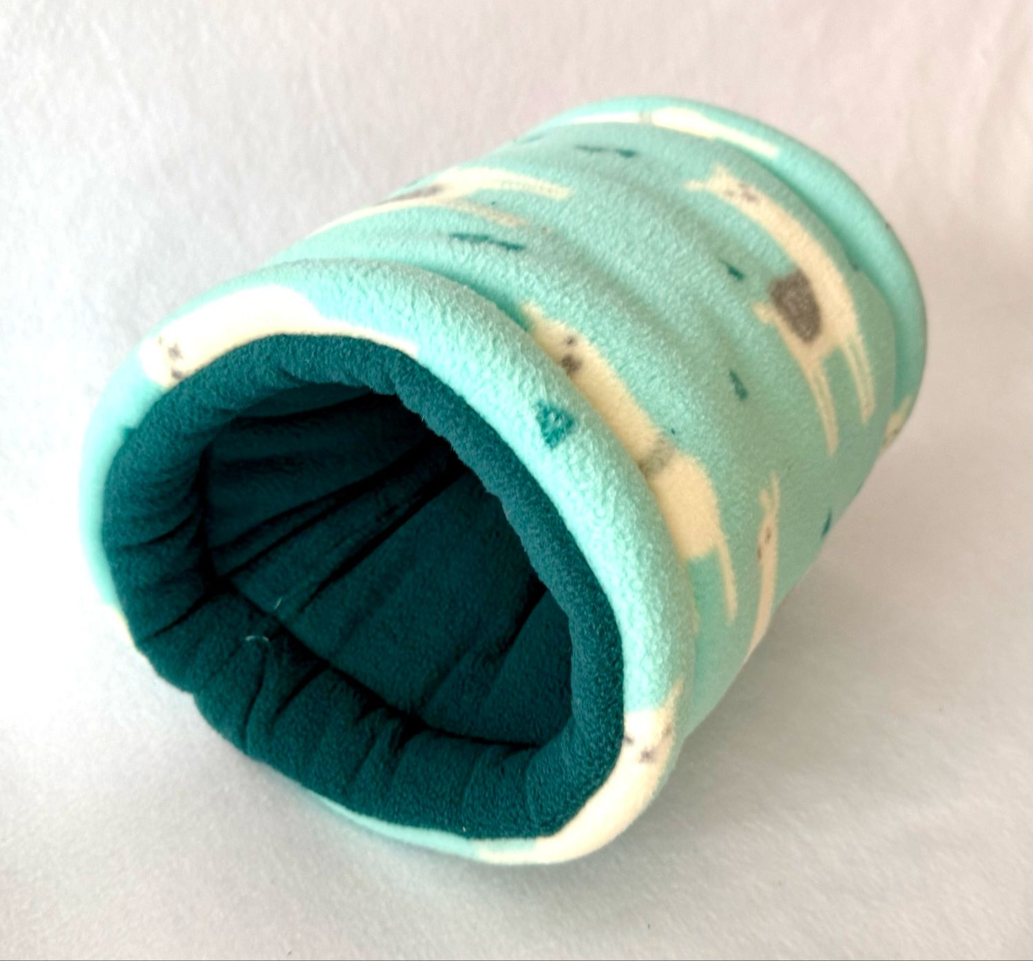 Kuschelröhre Alpaka türkis