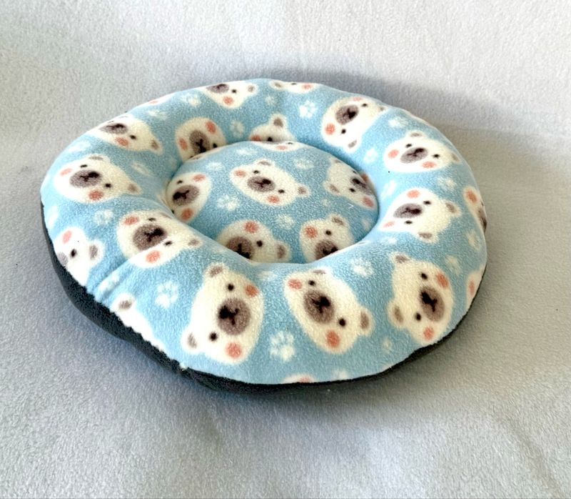 Kissen Teddybär hellblau