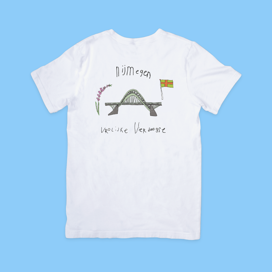 Vrolijke vierdaagse T-shirt