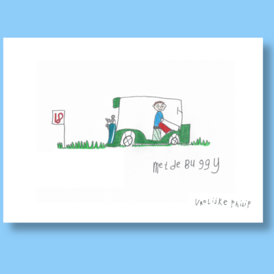 Met de buggy Poster