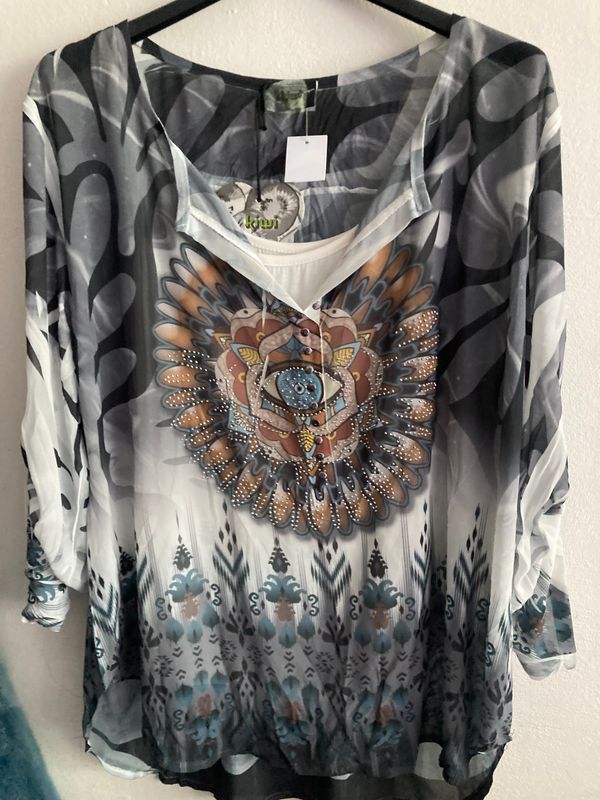2Tlg Bluse und Top