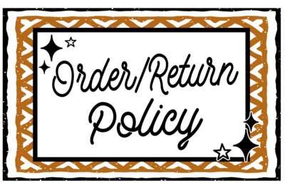 Orders & Return Policy