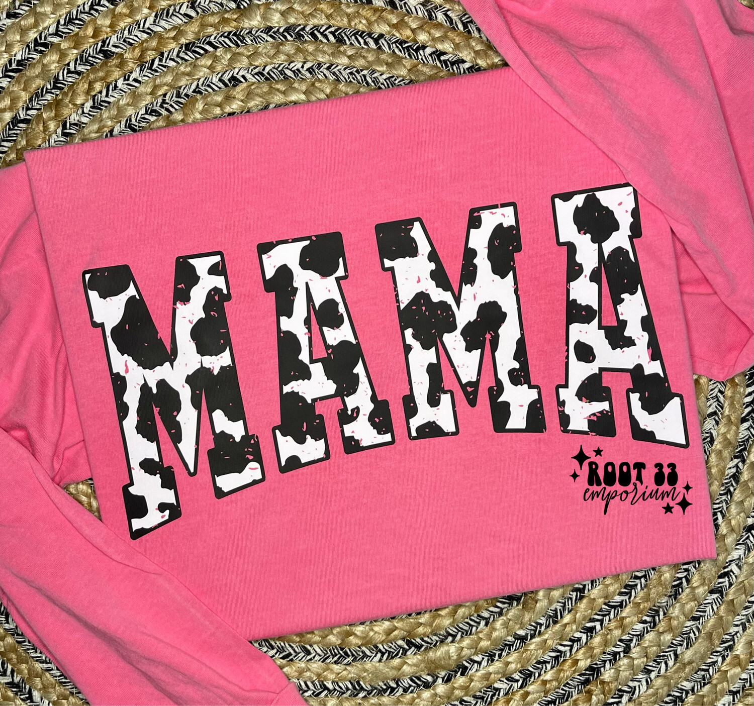 Mama Cow Print, Size: Adult Small