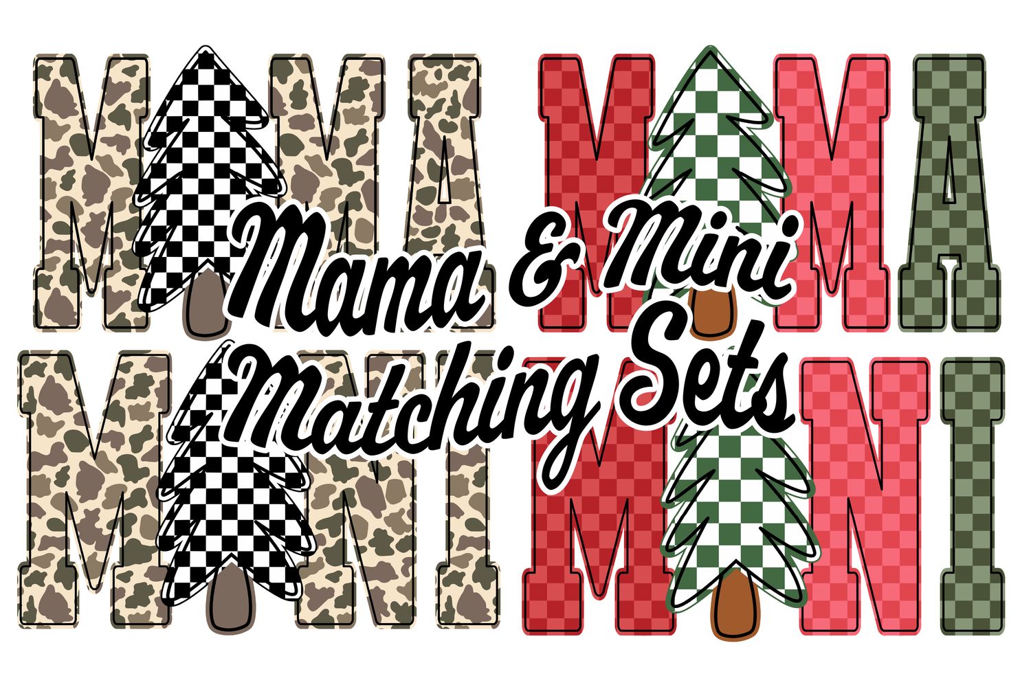 Mama Mini Checkered Christmas Mama Mini Checkered Christmas