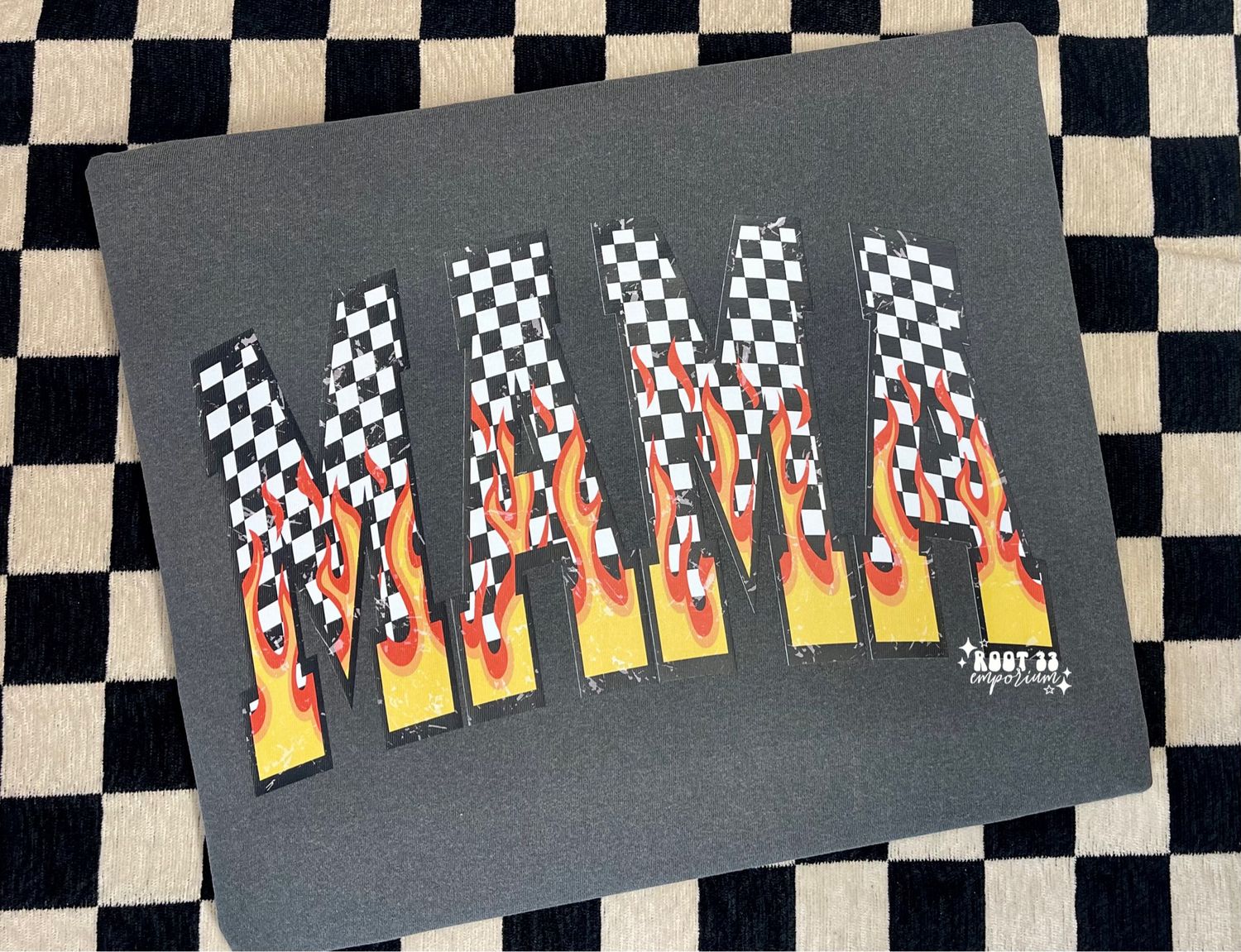 Checkered Flame Mama