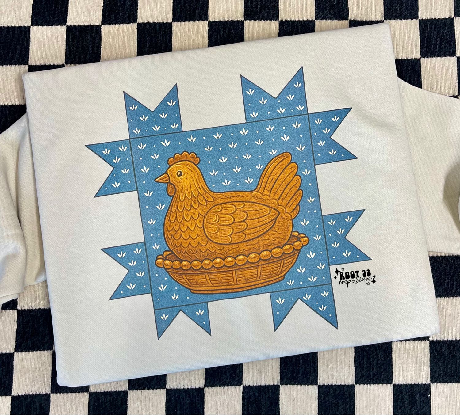 Hen on Nest Patchwork